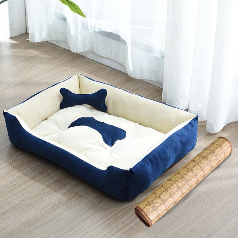 Zoolivo Premium Dog Bed in Navy color