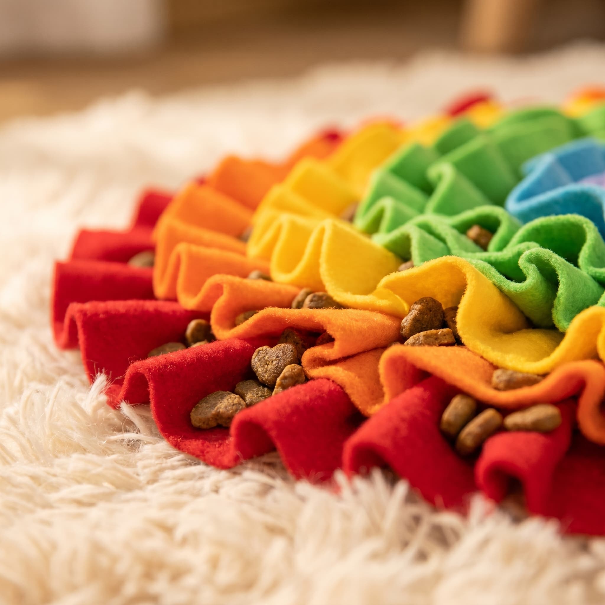 Rainbow Round Snuffle Mat