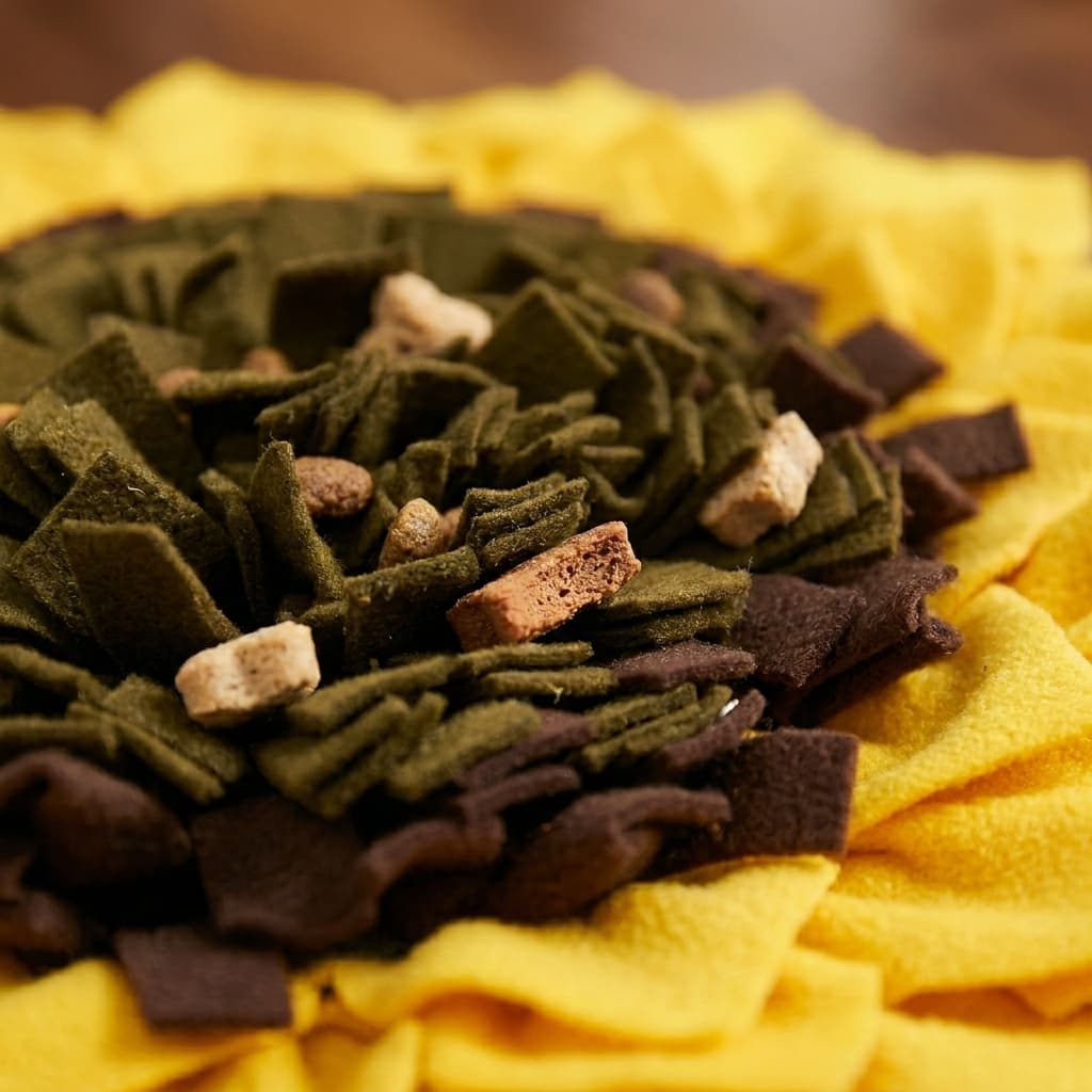 Sunflower Mat — Top-down full view