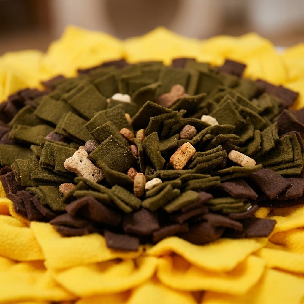 Sunflower Mat — Texture close-up